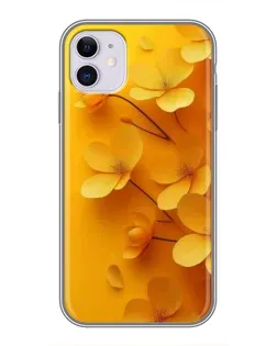 Чехол для iPhone 11 с картинкой «Золотые лепестки»