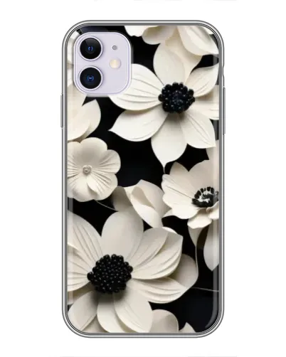 Чехол для iPhone 11 с картинкой «Объемные белые цветы» Чехол для iPhone 11 с картинкой «Объемные белые цветы»