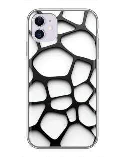 Чехол для iPhone 11 с картинкой «Белая объемная сетка» Чехол для iPhone 11 с картинкой «Белая объемная сетка»