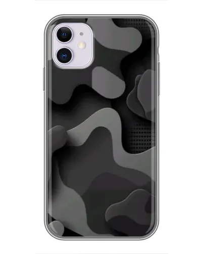 Чехол для iPhone 11 с картинкой «Темный абстрактный камуфляж» Чехол для iPhone 11 с картинкой «Темный абстрактный камуфляж»