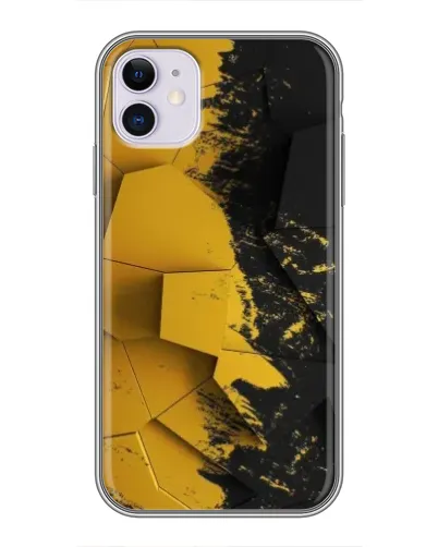 Чехол для iPhone 11 с картинкой «Золотые осколки геометрии» Чехол для iPhone 11 с картинкой «Золотые осколки геометрии»