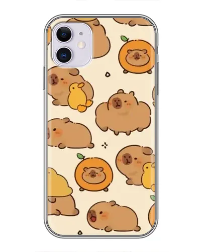 Чехол для iPhone 11 с картинкой «Капибары с апельсинами» Чехол для iPhone 11 с картинкой «Капибары с апельсинами»