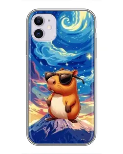 Чехол для iPhone 11 с картинкой «Капибара Ван Гога»