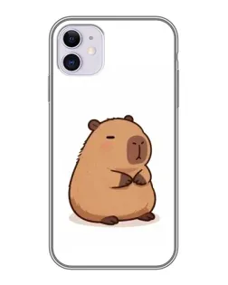 Чехол для iPhone 11 с картинкой «Толстенькая капибара»