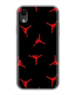 Чехол для iPhone Xr с картинкой «Jordan Red Pattern» Чехол для iPhone Xr с картинкой «Jordan Red Pattern»