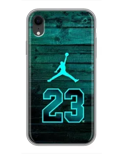 Чехол для iPhone Xr с картинкой «Jordan Cyan 23»