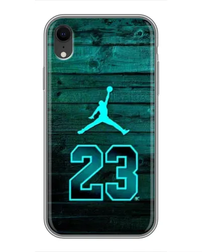 Чехол для iPhone Xr с картинкой «Jordan Cyan 23» Чехол для iPhone Xr с картинкой «Jordan Cyan 23»