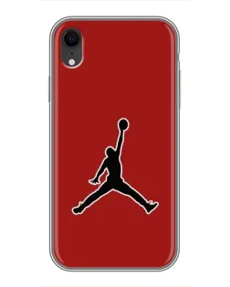 Чехол для iPhone Xr с картинкой «Jordan Red Back»