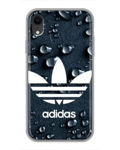 Чехол для iPhone Xr с картинкой «Adidas Trefoil Blue» Чехол для iPhone Xr с картинкой «Adidas Trefoil Blue»