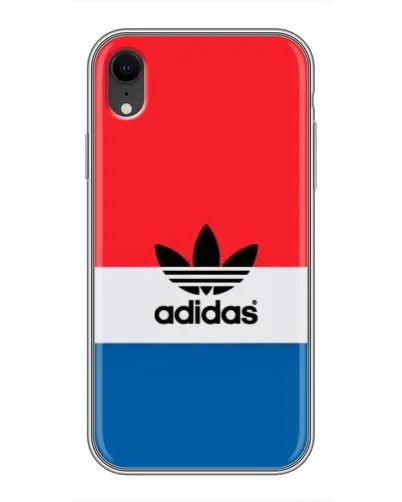 Чехол для iPhone Xr с картинкой «Ретро блоки Adidas» Чехол для iPhone Xr с картинкой «Ретро блоки Adidas»