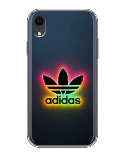 Чехол для iPhone Xr с картинкой «Неоновый Adidas» Чехол для iPhone Xr с картинкой «Неоновый Adidas»