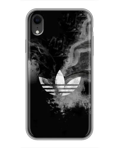 Чехол для iPhone Xr с картинкой «Абстрактный дым Adidas» Чехол для iPhone Xr с картинкой «Абстрактный дым Adidas»