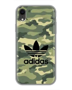 Чехол для iPhone Xr с картинкой «Милитари стиль Adidas»