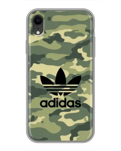 Чехол для iPhone Xr с картинкой «Милитари стиль Adidas» Чехол для iPhone Xr с картинкой «Милитари стиль Adidas»