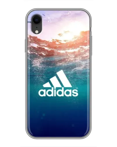 Чехол для iPhone Xr с картинкой «Океанская глубина адидас» Чехол для iPhone Xr с картинкой «Океанская глубина адидас»
