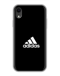 Чехол для iPhone Xr с картинкой «Черная классика Adidas»