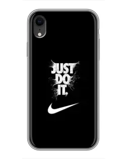 Чехол для iPhone Xr с картинкой «Текстовый принт Nike»