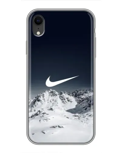 Чехол для iPhone Xr с картинкой «Nike — зимние горы» Чехол для iPhone Xr с картинкой «Nike — зимние горы»