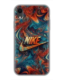 Чехол для iPhone Xr с картинкой «Nike в абстракции»