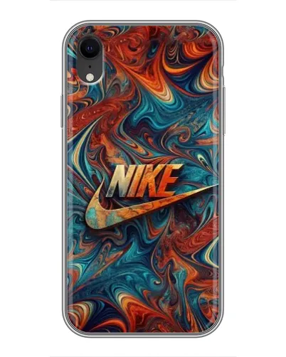 Чехол для iPhone Xr с картинкой «Nike в абстракции» Чехол для iPhone Xr с картинкой «Nike в абстракции»