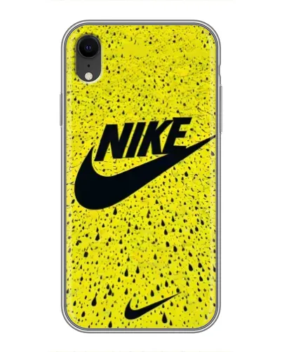 Чехол для iPhone Xr с картинкой «Желтый текстурный Nike» Чехол для iPhone Xr с картинкой «Желтый текстурный Nike»