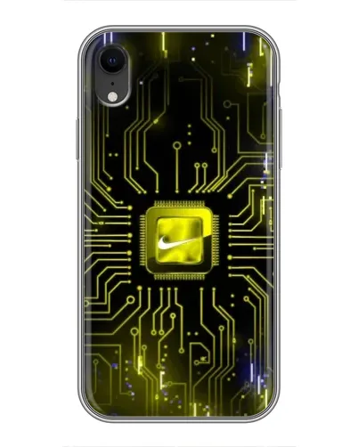 Чехол для iPhone Xr с картинкой «Nike — золотая искра» Чехол для iPhone Xr с картинкой «Nike — золотая искра»