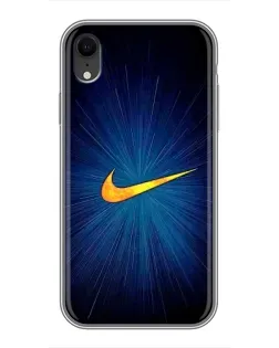 Чехол для iPhone Xr с картинкой «Синий пульс Nike»