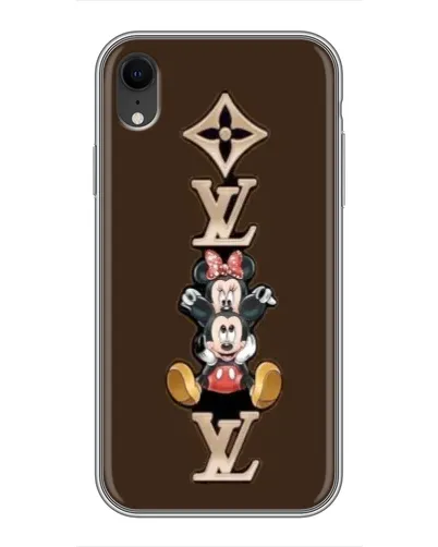 Чехол для iPhone Xr с картинкой «LV и Микки Маус» Чехол для iPhone Xr с картинкой «LV и Микки Маус»