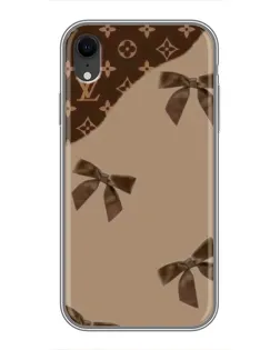 Чехол для iPhone Xr с картинкой «LV — кофейный атлас»