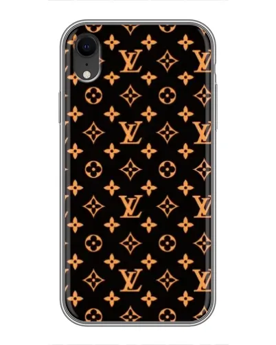 Чехол для iPhone Xr с картинкой «Золотая монограмма LV» Чехол для iPhone Xr с картинкой «Золотая монограмма LV»