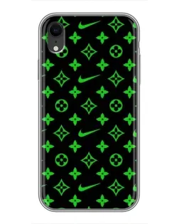 Чехол для iPhone Xr с картинкой «Неоновый принт LV»