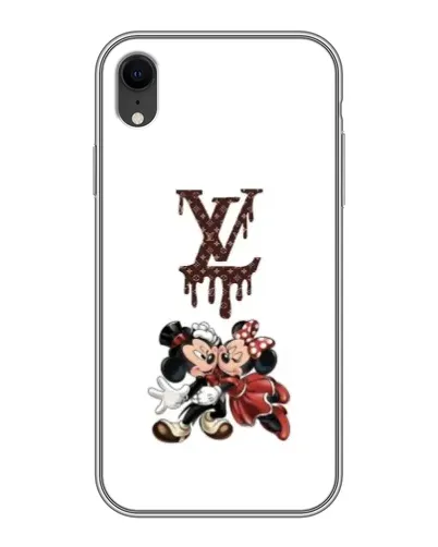Чехол для iPhone Xr с картинкой «LV и Микки Маус» Чехол для iPhone Xr с картинкой «LV и Микки Маус»
