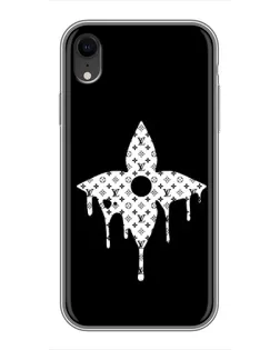Чехол для iPhone Xr с картинкой «Цветочная монограмма»