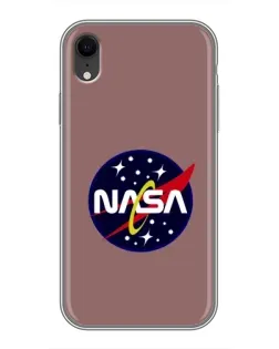 Чехол для iPhone Xr с картинкой «NASA — ретро космос»