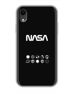 Чехол для iPhone Xr с картинкой «NASA — технический принт»