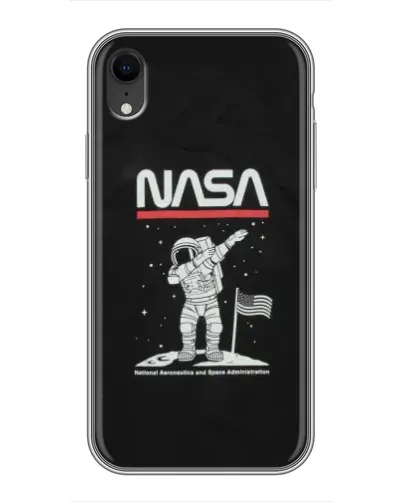 Чехол для iPhone Xr с картинкой «NASA — шагаем по Луне» Чехол для iPhone Xr с картинкой «NASA — шагаем по Луне»