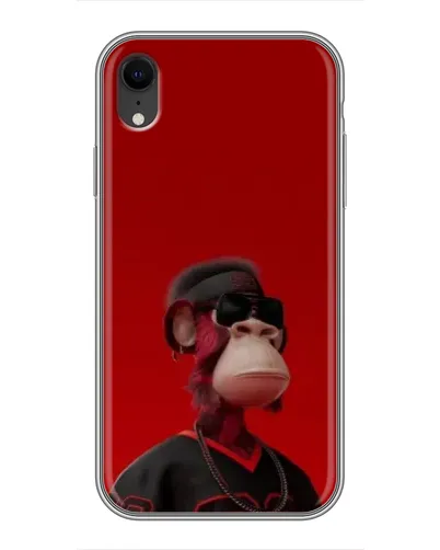 Чехол для iPhone Xr с картинкой «Bored Ape в красном» Чехол для iPhone Xr с картинкой «Bored Ape в красном»