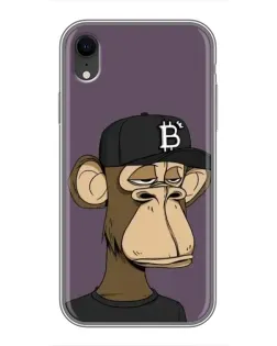 Чехол для iPhone Xr с картинкой «Bored Ape в кепке»
