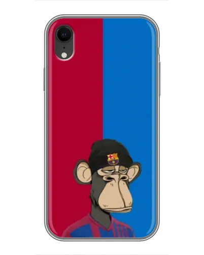 Чехол для iPhone Xr с картинкой «Bored Ape — фанат Барсы» Чехол для iPhone Xr с картинкой «Bored Ape — фанат Барсы»