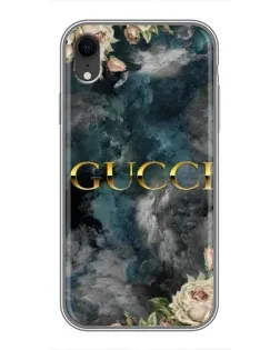 Чохол для iPhone Xr з картинкою «Абстрактні квіти Gucci»