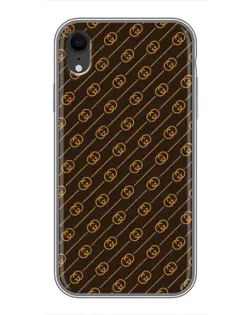 Чохол для iPhone Xr з картинкою «Gucci — золоті діагоналі»