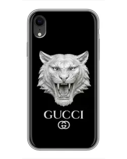Чохол для iPhone Xr з картинкою «Gucci — срібний лев» Чохол для iPhone Xr з картинкою «Gucci — срібний лев»