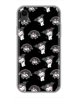 Чохол для iPhone Xr з картинкою «Чорний паттерн Kuromi» Чохол для iPhone Xr з картинкою «Чорний паттерн Kuromi»