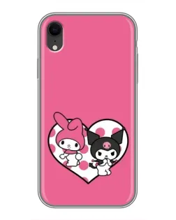 Чохол для iPhone Xr з картинкою «Kuromi та My Melody» Чохол для iPhone Xr з картинкою «Kuromi та My Melody»