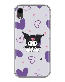 Чохол для iPhone Xr з картинкою «Kuromi та лавандові серця» Чохол для iPhone Xr з картинкою «Kuromi та лавандові серця»