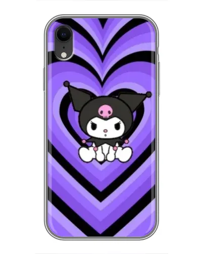 Чохол для iPhone Xr з картинкою «Kuromi та фіолетові серця» Чохол для iPhone Xr з картинкою «Kuromi та фіолетові серця»