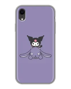 Чохол для iPhone Xr з картинкою «Kuromi на ліловому фоні» Чохол для iPhone Xr з картинкою «Kuromi на ліловому фоні»