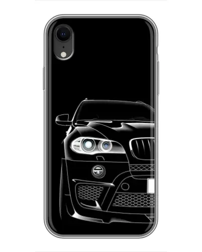 Чохол для iPhone Xr з картинкою «Темний силует BMW»