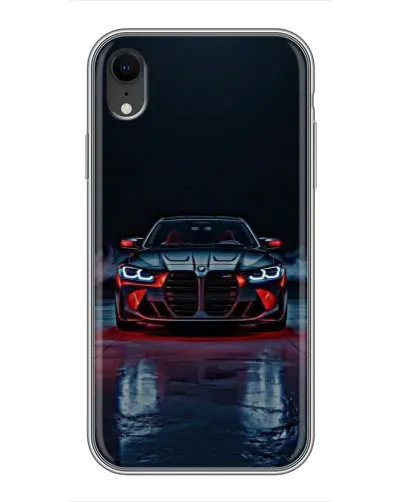 Чохол для iPhone Xr з картинкою «BMW на мокрій дорозі»