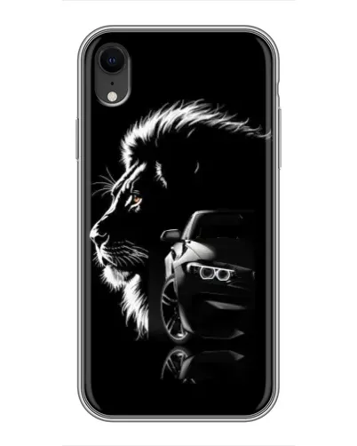 Чохол для iPhone Xr з картинкою «BMW та лев»